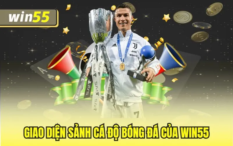 Giao diện sảnh cá độ bóng đá của Win55